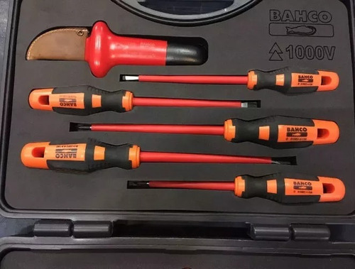 Imagen 3 de 9 de Set Maletin Herramientas Aisladas Bahco 10 Piezas 1000v
