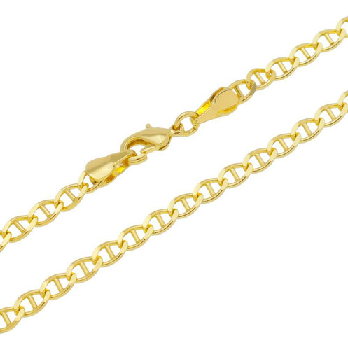 Corrente Guti Folheada A Ouro 18k Com 60cm