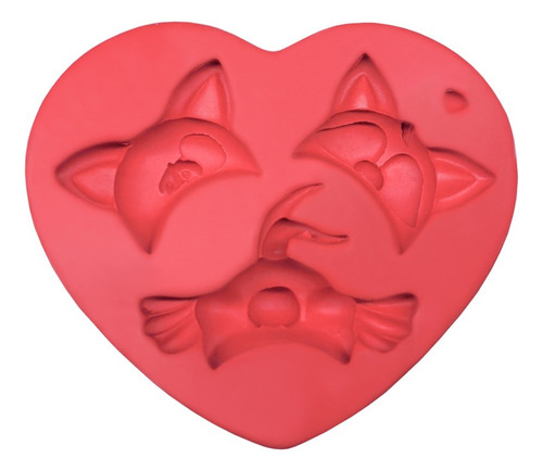 Molde De Silicone Touquinhas 4 - Faby Rodrigues Vermelho