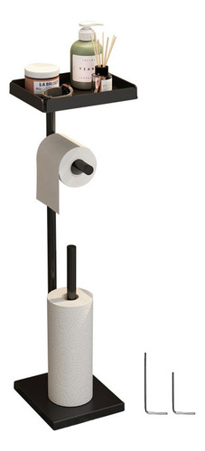 3 Porta Papel Higiénico Acero Inoxidable Pedestal C/ Bandeja