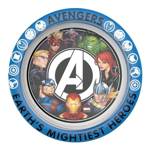 Plato Hondo Cerealero Avengers Licencia Oficial Marvel