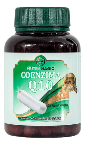 Coenzima Q10 (ubiquinona) 60 Cápsulas De 500mg Nutramagic
