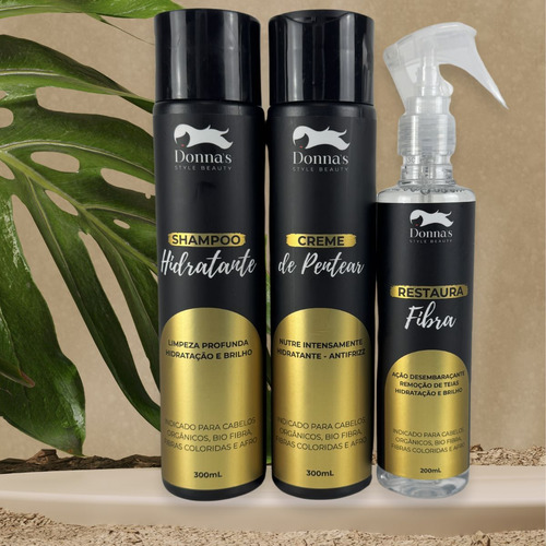 Shampoo Reparação Para Cabelos Orgânicos 300 Ml Donna's