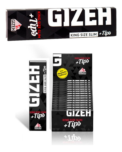 Papelillos Gizeh Black King Size + Tips Display 26 Uds X 34