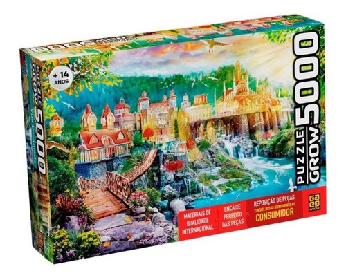 Puzzle 5000 Peças Vila Encantada - Grow