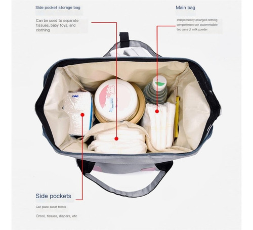 Gran Bolsa Dama Multiusos Bolsos Mochila Madre Y Bebe 1pcs