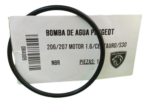 Goma Sello Oring Bomba De Agua Peugeot 206 207 Partner