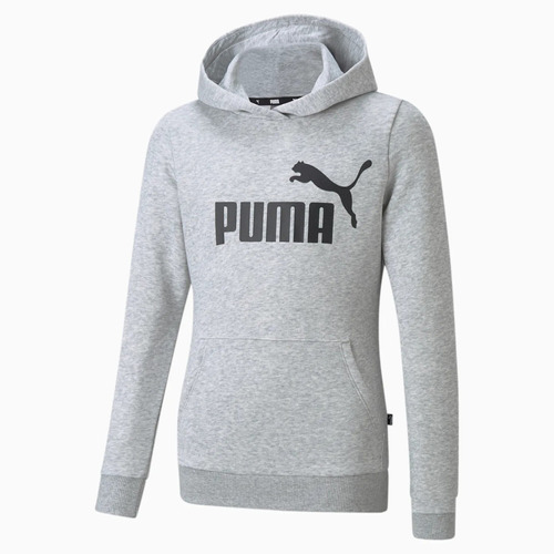 Canguro Puma Niño Ess Logo Hoody Fl Gris - Menpi