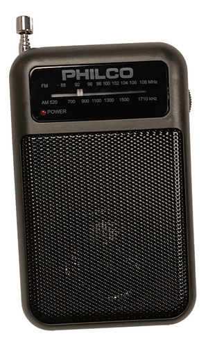 Radio Portatil Am Fm Philco Entrada Para Auriculares Color Negro