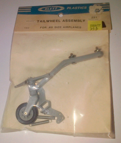 Tailwheel Assembly For .60 Size Airplanes Aviones. Klett.