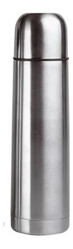 Termo Bala Acero Inox 0,5 Medio Litro Tapon Matero Negro 