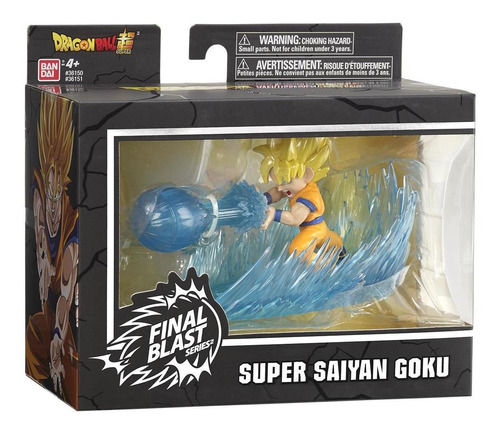 Imagen 3 de 4 de Figura Dragon Ball S Super Saiyan Goku Explosión Final Banda
