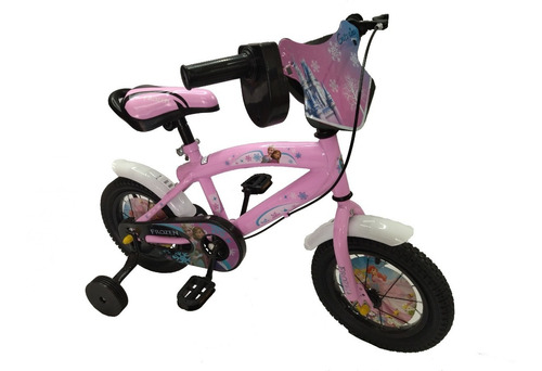 Bicicleta Rin 12 Para Niñas Frozen Paw Patrol Simulador Moto