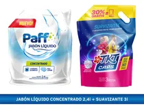 Comprar Combo Jabón Liquido 2,4 Lts Suavizante Antibacterial 3 Lts