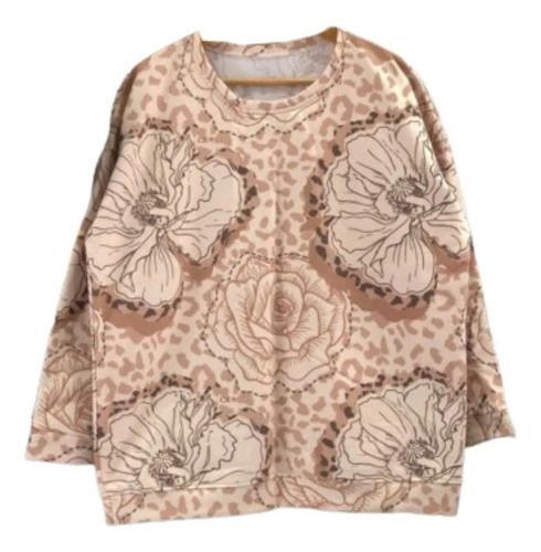 Buzo Rustico Mujer Amplio Moda Calidad Print Hermosos