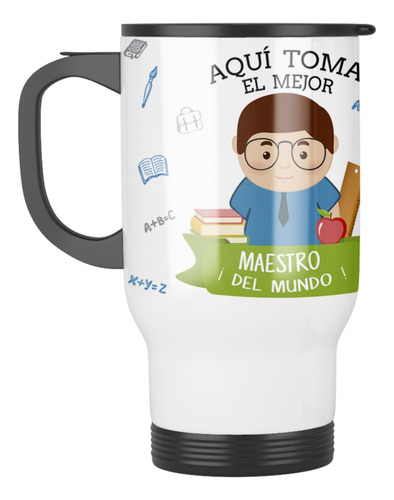 Taza Mug Termica Dia Del Maestro Y Profesor