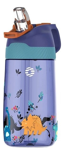 Fjbottle - Botella De Agua De Plástico Para Niños - 450ml Color Azul