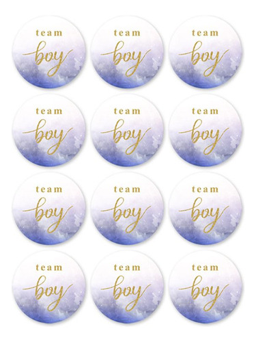 Calcomanías De Team Boy/girl Reveladoras De Género Para Baby