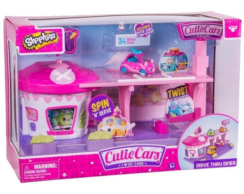 Shopkins Cutie Cars Play Set Diner - Restaurant - Original