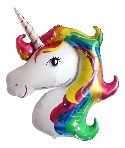 Nuevo Arco Iris Grande De Unicornio Foil Helio Globo Niños C