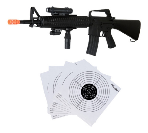 Pistola Airsoft Resorte M4 M16 A3 6mm Front Grip Xtrc