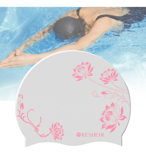 Gorro De Natación De Silicona, Gorro De Baño Cómodo Con