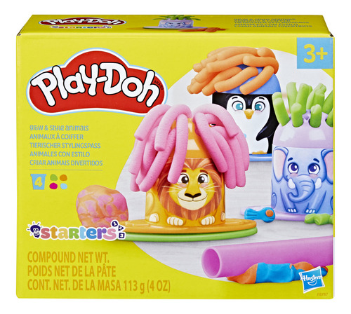 Play Doh KIt Massinha Animais Estilosos - Hasbro F8787