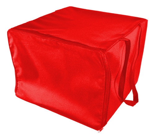 Bolso Termico Bici Moto Delivery 6 Pizzas 30x37x37cm 12x Color Rojo