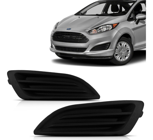 Grade Moldura Milha New Fiesta 2014 2015 2016 2017 Sem Furo