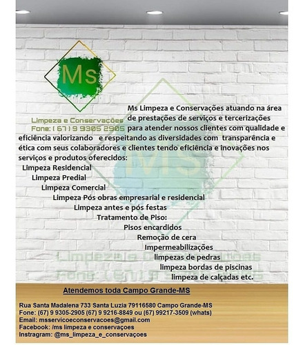 Imagem 2 de 5 de Ms Limpeza E Conservações