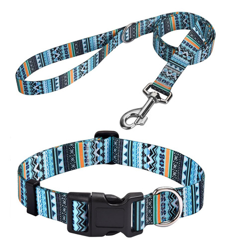 Juego De Collar Y Correa Para Perro, Ajustable Para Perros P