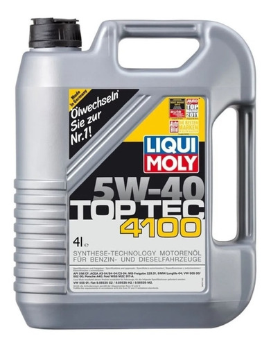 Aceite Motor Nafta Liqui Moly Top Tec 4100 5w40 4lts Aleman