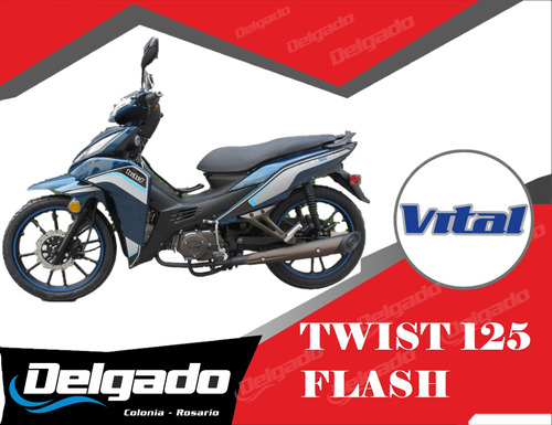 Moto Vital Twist 125 Flash Financiada 100% Y Hasta En 60 Cuo