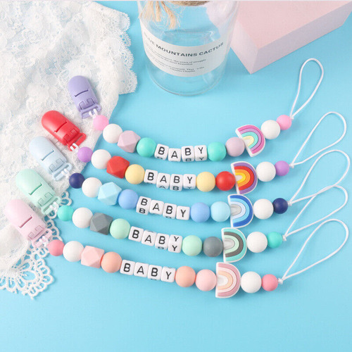 Clips De Cadena Para Chupetes Con Nombre Personalizado Para