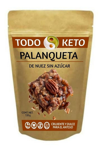 Palanqueta De Nuez Pecana Sin Azúcar Keto