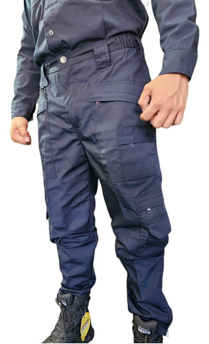 Pantalon Tactico Militar Aviador Color Azul Policia Airsoft 