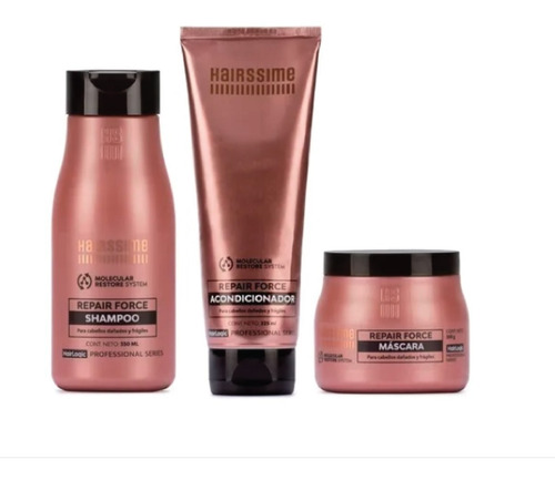 Hairssime - Kit Shampoo, Aco Y Masc Repair Force Hair Logic