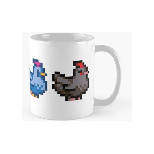 Taza 4 Pollos Stardew Valley Calidad Premium