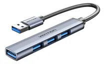 Comprar Mini Hub Usb 3.0 Vention - Multipuerto 4 En 1 - 4 Puertos Usb 3.0 - Carcasa Aluminio - 5gbs - 0.15 Metros - Premium Portatil - Teclado \u002F Disco Rigido \u002F Mouse Pendrive Impresora \u002F Pc \u002F Macbook - Ckohb