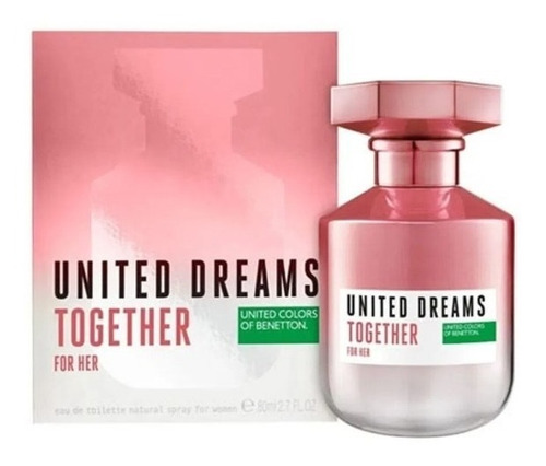 Imagen 1 de 3 de Perfume Benetton United Dreamstogether For Her 80ml Edt Dam