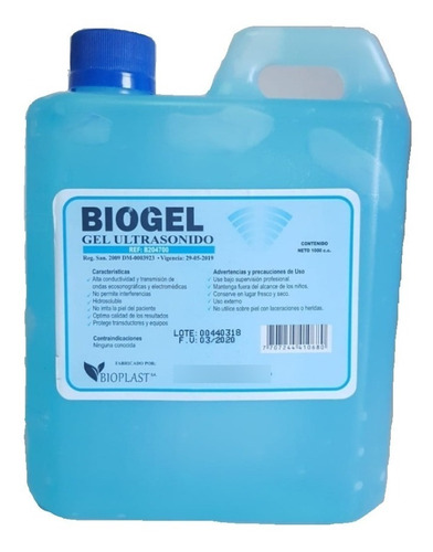 Gel De Ultrasonido Biogel - L a $20000