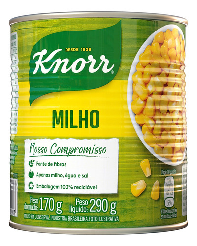 Milho Verde em Conserva Knorr Lata 170g