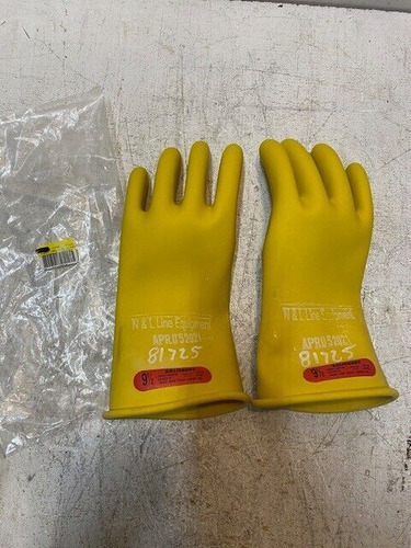 Salisbury Size 9.5 Class 0 Yellow Rubber Insulating Glov Nnq
