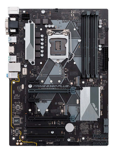 Tarjeta Madre Asus Prime B360-plus Socket 1151 Ddr4 Hdmi /v Color Negro