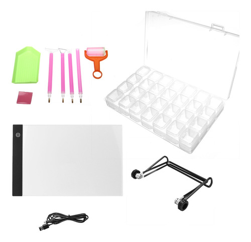 11 Piezas Kit De Pintura De Diamante 5d A4 Tablero De Copia