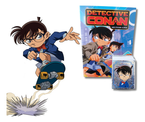 Mini Álbum Detective Conan + Todas Sus Láminas A Pegar