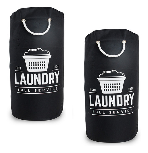 Secalux Laundry 25L Kit 2 Cesto De Roupa Suja Saco Organizador Lavanderia