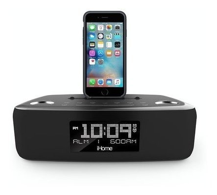 Idl44 Radio Doble Reloj Base Lightning Para iPhone 5 6 Todo