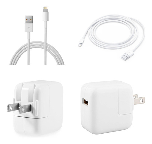 Cargador 12w+cable 8 Pin Para iPad 5,6,7,8,9 Mini, Air, Pro