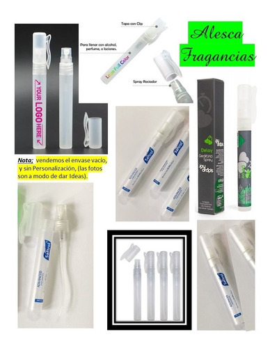 Imagen 1 de 7 de Envase 10 Ml Atomizador,/spray Souvenirs X 60